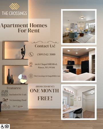 $1,630 / 1br - 1052ft2 - Enjoy one month free on select apartments! (6626 Chapel Hill Blvd, Pasco, WA)63878911651459120