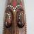 African Hand Crafted Wall Decor Folk Art Tribal Wood Mask 19 5/8" Tall 3 thumbnail