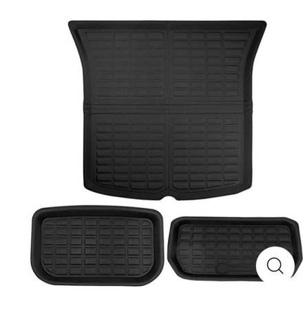 FRONT & TRUNK cargo mats : ModelY 5Seater ~Tesla~ 1