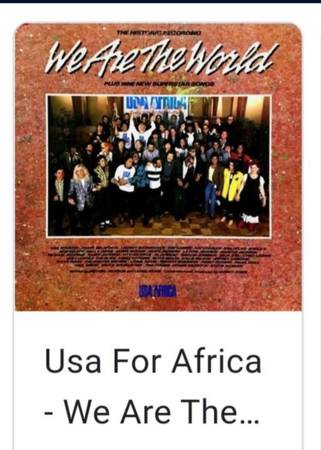 We Are The World poster! 1