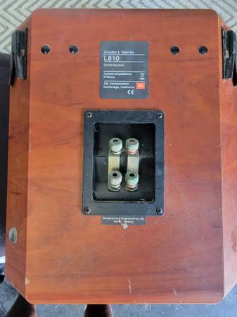 JBL L810 cherry wood studio  speakers - $250 (Marathon)62926963992963123
