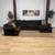 Brown U-Shaped Sectional (Delivery Available) 3 thumbnail