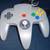 Nintendo 64 N64 Grey Controller, Grey 1 thumbnail