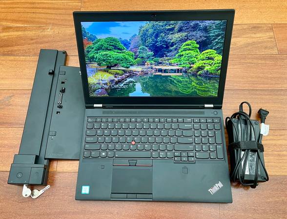 Lenovo ThinkPad P51 Laptop i7-7700HQ CPU 32G/512GB SSD+Docking+Win10 1