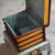 VINTAGE STORAGE BOX WITH HAND PAINTED SAILING SHIP 2 thumbnail