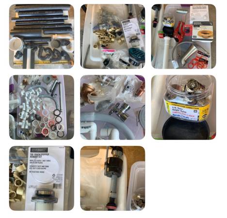 Handyman hardware supplies, valves, fittings,pvc pieces, toilet hdwr, etc. 1