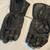 VINTAGE 12" BLACK LEATHER MOTORCYCLE GLOVES - SIZE XL 2 thumbnail