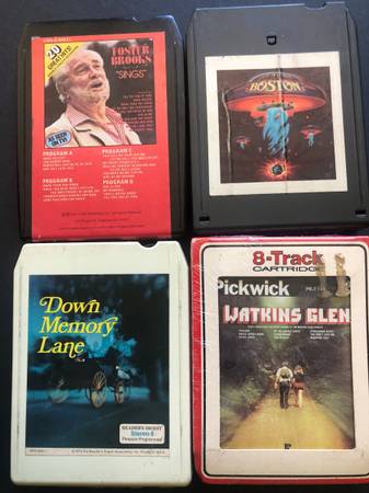 20 x 8 track tapes - Creedence, Boston, Chicago, Robin Williams, Fifth - $19 (petaluma)63471477282817124