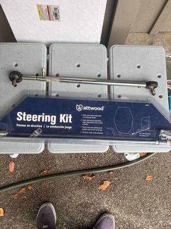Trolling motor steering kit control attachment 1