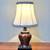 Small On Off Switch Night Light Accent Burgundy Table Lamp 1 thumbnail