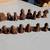 CHESS SET old AFRICAN hand carved wood 17 thumbnail