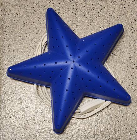 Blue Star Nightlight with LED bulb 1