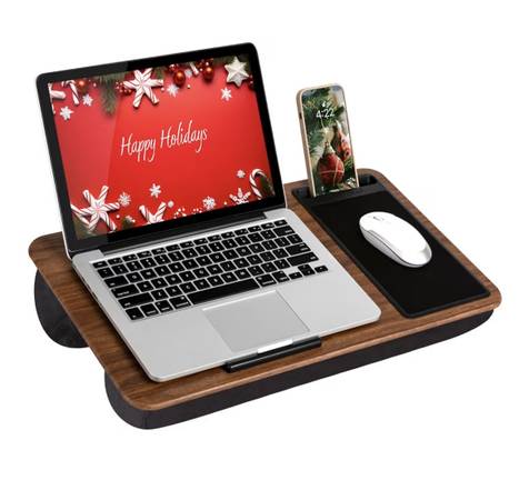 LAPGEAR Home Office Lap Desk w/Device Ledge, Mouse Pad, Phone Holder 1