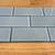 NIB 144 Glazed Porcelain Tiles, 3"x6" Gray Subway, Grey Wall Stackable 9 thumbnail