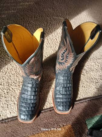 Cavender's  black cowboy boots $100 or best offer 1