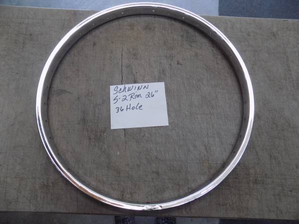 SCHWINN S-2 RIM 26" 36 HOLE NO STAMPING 1