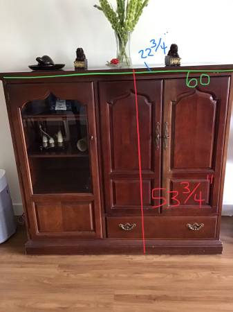 Media cabinet tv cabinet wall unit shelf 1