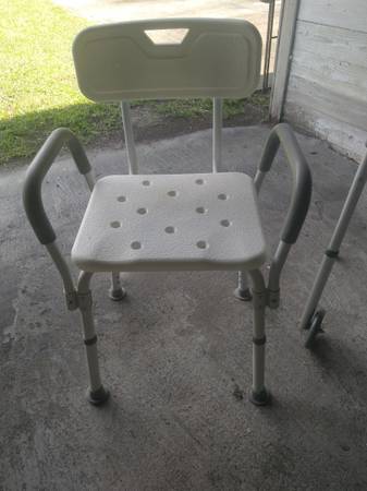 shower chair with arms handles 1