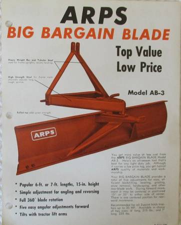 3-Point Rear Blade 1