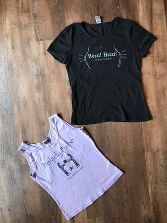 Belly Dance T-Shirt Duo~ Medium~ *Belady Babe~ Hezzi Hezzi* 1