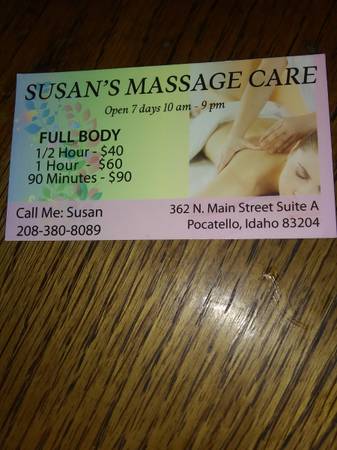 Susan's Massage Care Professional Asian Massage 1