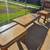 Large Coffee Table with 2 side tables gold trim 1 thumbnail