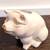 United States Marine Corp Vintage Porcelain Gold Leaf Coin Piggy Bank. 3 thumbnail