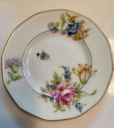 VINTAGE 6-1/2" Gold Rimmed Desert Plate FREE 1