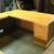 Executive U-shape Oak Desk Set 6 thumbnail