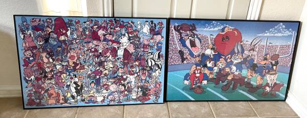 Framed 1993 Warner Bros Puzzles 1
