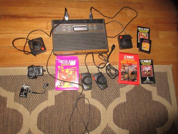 Atari 2600 Console Working OK + 3 Games + Controls 1