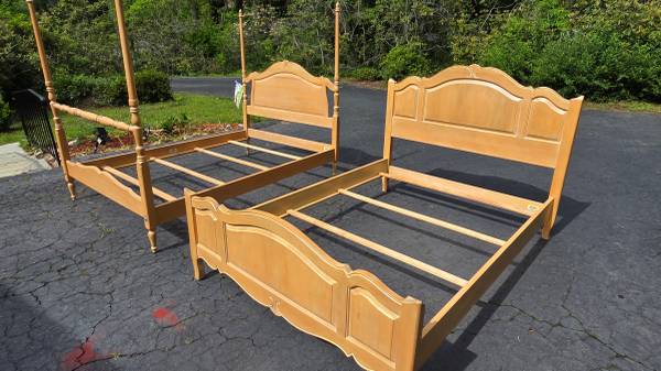 Ethan Allen Solid Maple Wood Bed Frames 1