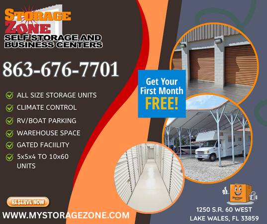 $49 Almacenamiento de Lake Wales~ Unidades/Espacio/Estacionamiento/Control Climático (Lake Wales)64149651561345124
