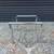 Mid Century Chrome Faux Bamboo Accent Table with Glass Top. 2 thumbnail