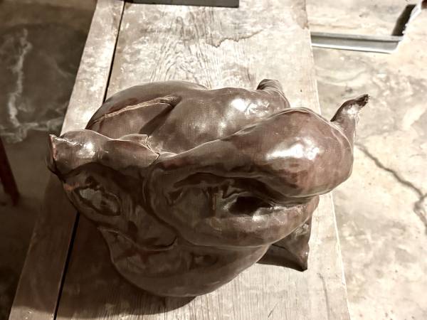 Amazing ceramic sculpture by well-known sculptor Valerie Blitz 1