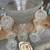 Punchbowl, Stand and 18 cups- Anchor Hocking Wexford- Vintage 1 thumbnail
