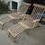 2 Teak Outdoor Patio Chaise Lounge Chairs 1 thumbnail