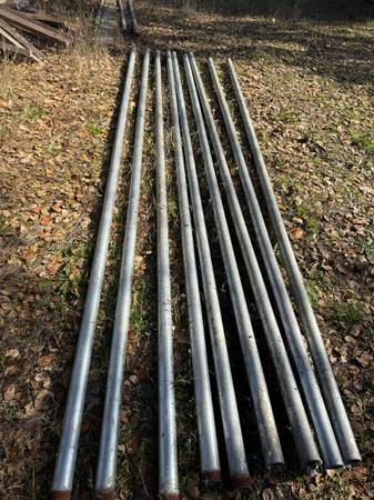 1 1/2 inch galvanized pipe@10’ 1