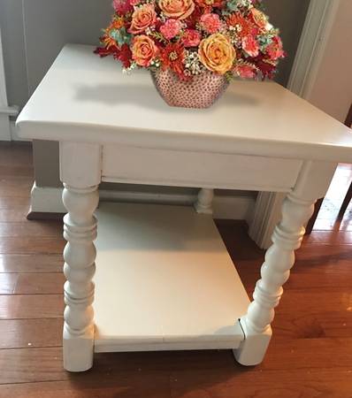 Side Table End Table Nightstand with shelf 1
