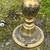 Pair of 2 Embossed Antique Regency Brass Floor Lamps 58” Tall 6 thumbnail