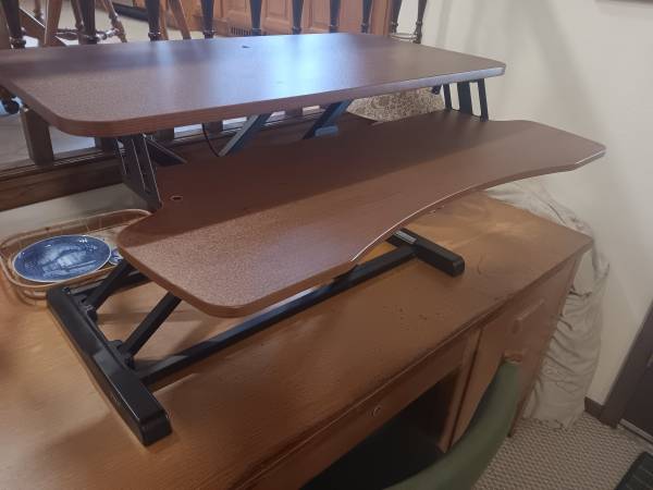 32" wide stand-up desk computer riser 1