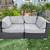 Pottery Barn Outdoor Patio Wicker Couch 3 thumbnail