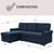L-shaped Queen Sofabed, Couch w/storage, 5 XL Pillows, LN 2 thumbnail