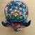 Life Size Mexican Ceramic Sugar Skull W/Horns and Snake 11 thumbnail