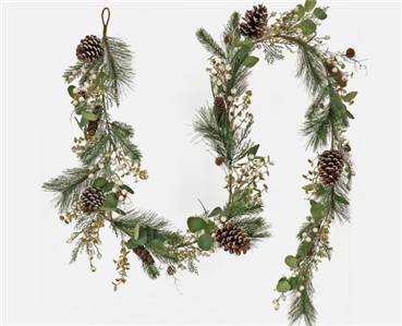 National Tree Company 9' Cozy Winter Garland Christmas Holiday Décor 1