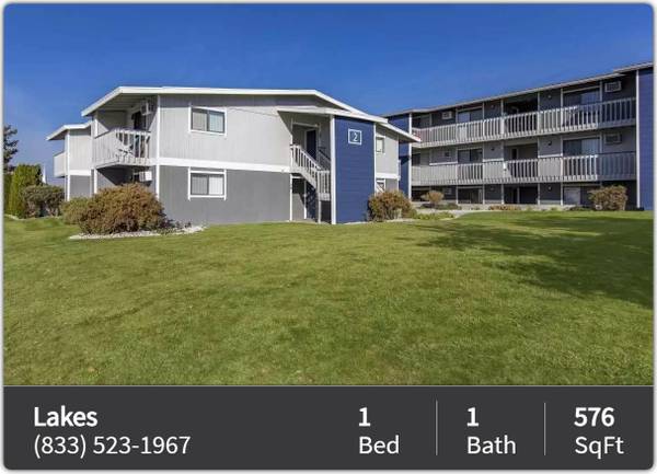 $1,379 / 1br - 576ft2 - Comfortable 576 sq ft 1 bd, 1 ba for all your needs. Call us now! (Moses Lake - Grant County Mall)63793087328387121