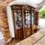 Italian imprt stunning wood gold display china cabinet vitrine 1 thumbnail