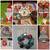New Christmas Santa star bell wreath turquoise red winter decorations 8 thumbnail