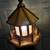 Lighted oak LIGHTHOUSE with 3 shelfs 4foot tall 4 thumbnail