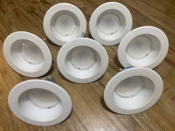 7 LED Recessed Ceiling Lights – 6" Retrofit – Cree / EcoSmart – NewOS 1